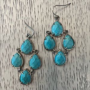Kendra Scott Turquoise Chandelier Earrings